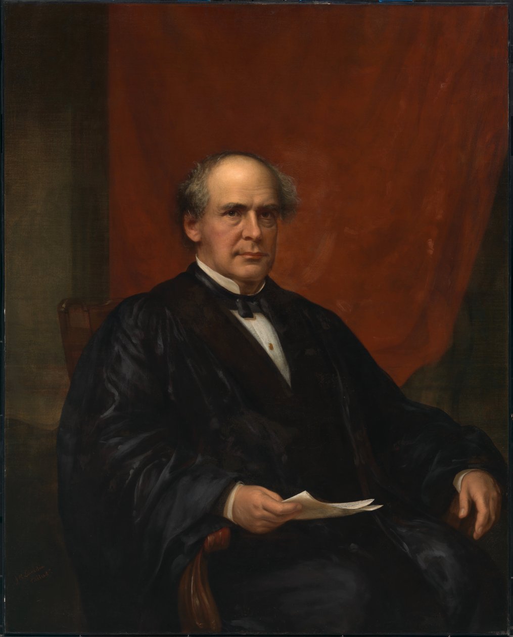 Salmon P. Chase, 约1864-1873。 作者 詹姆斯·里德·兰姆丁