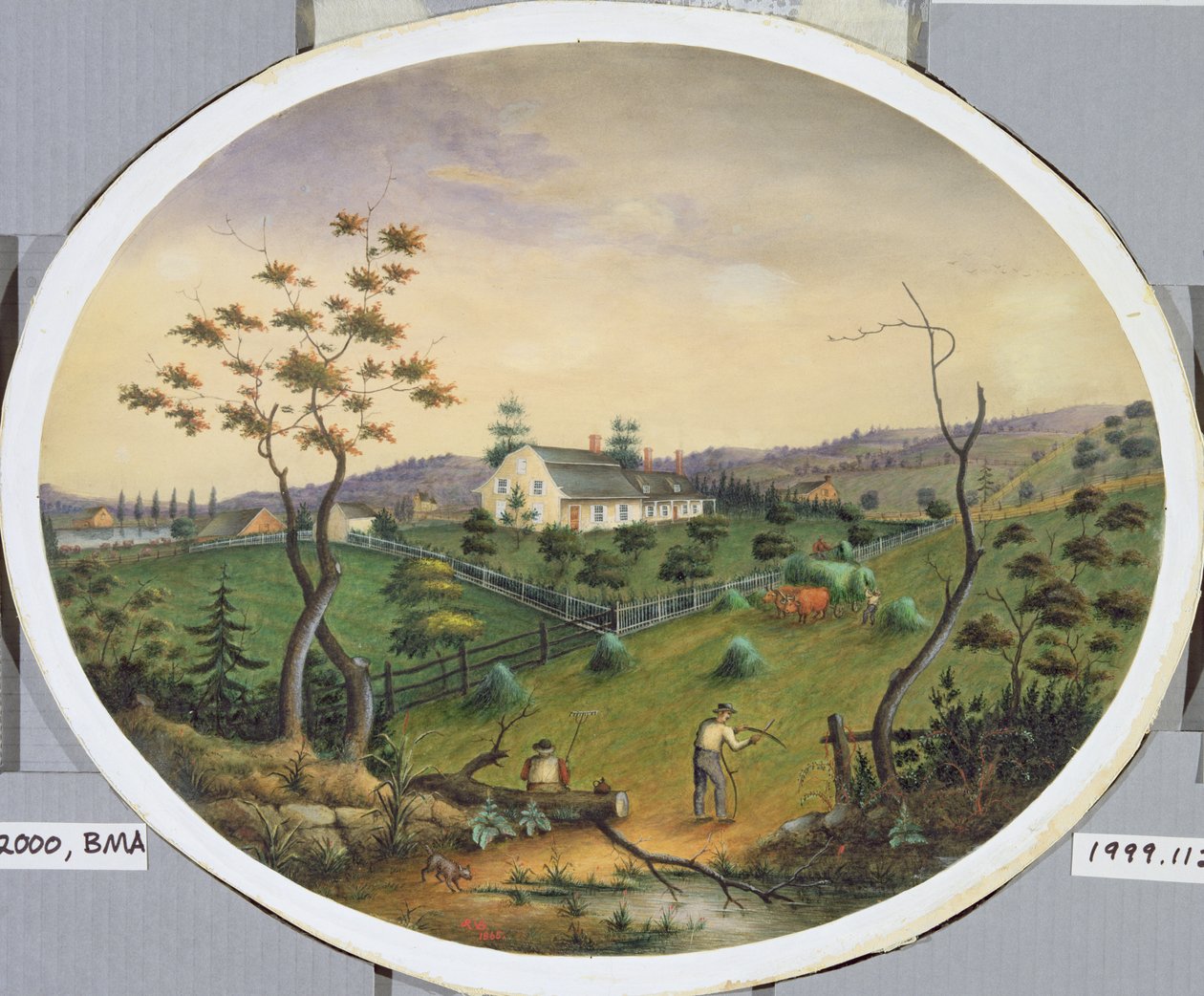 Van Brunt Homestead，1865年（纸上写着） 作者 詹姆斯·赖德·范布伦特