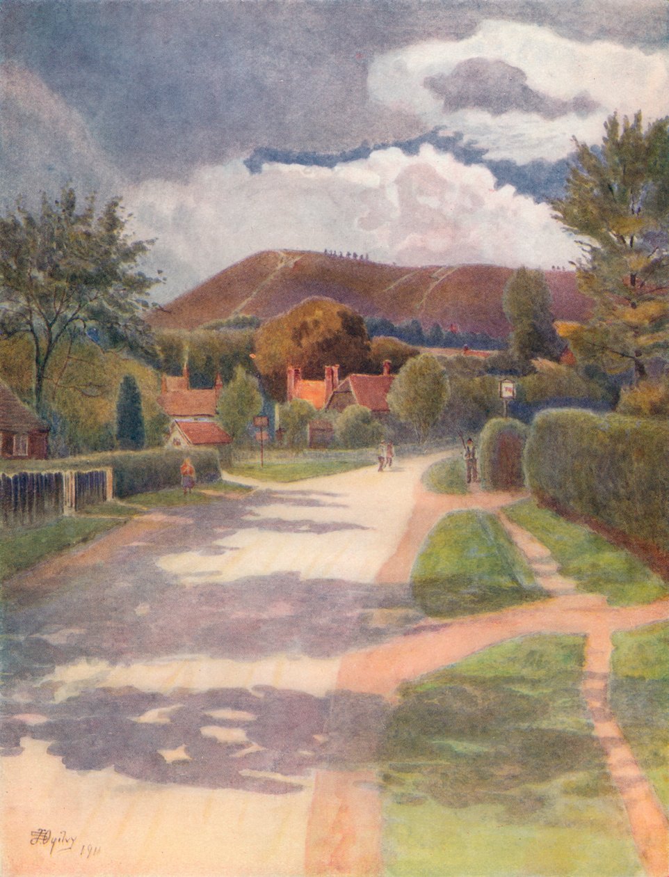 Ewehurst村》，1911年，1914年 作者 詹姆斯·S·奥格威