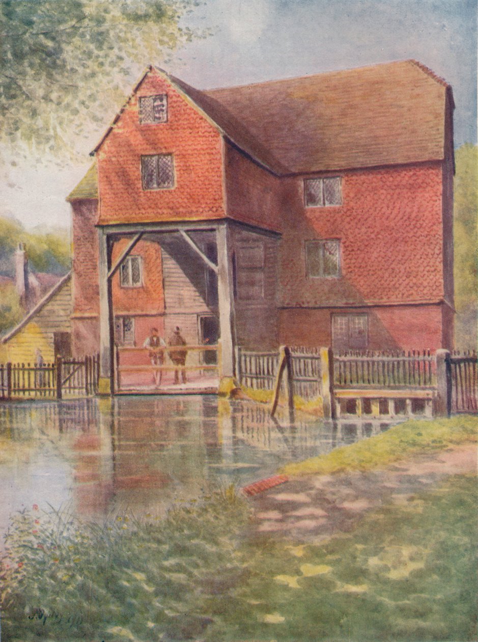 Shalford Mill"，约1910年，1914年 作者 詹姆斯·S·奥格威
