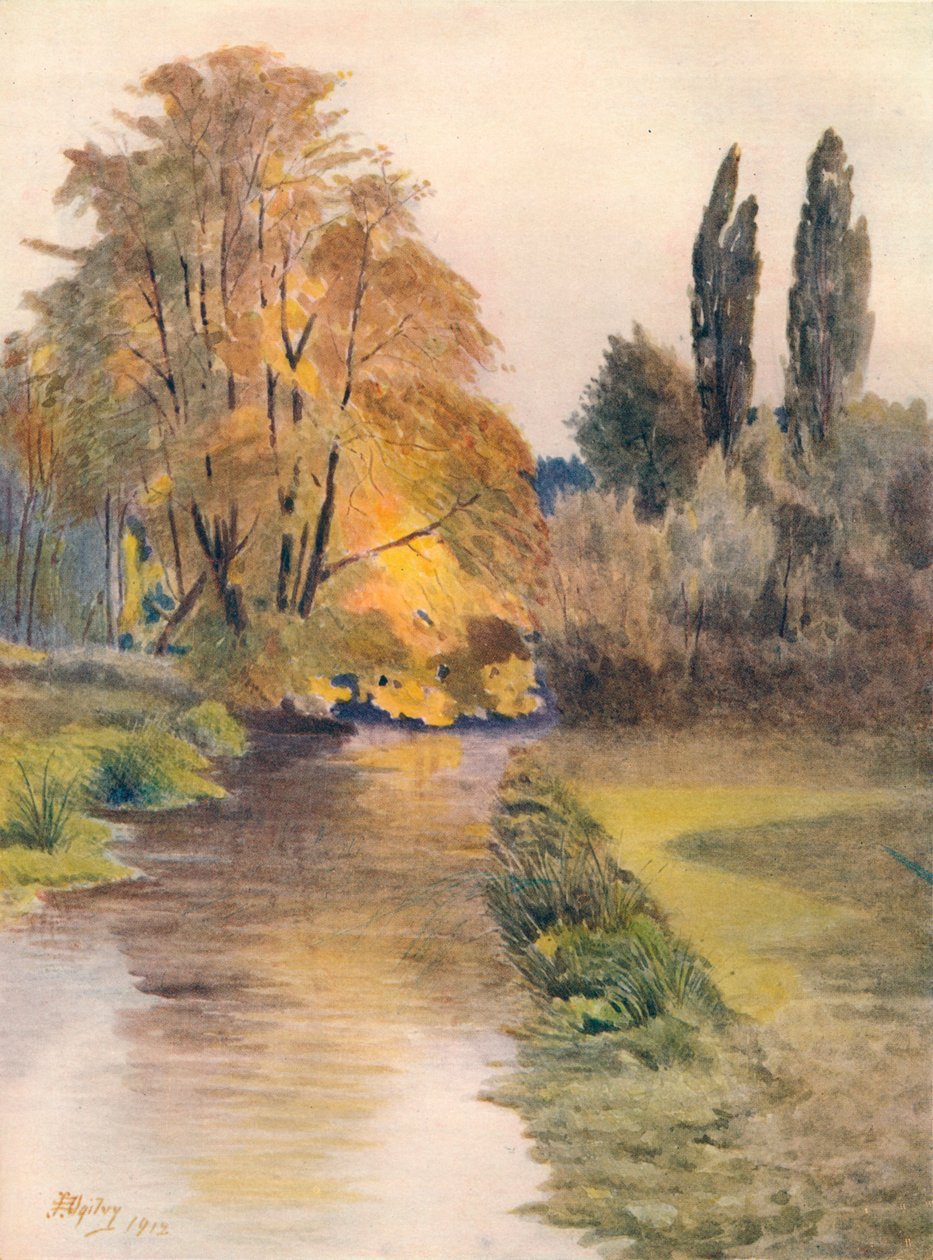 Wandle上的风景》，1912年，1914年 作者 詹姆斯·S·奥格威