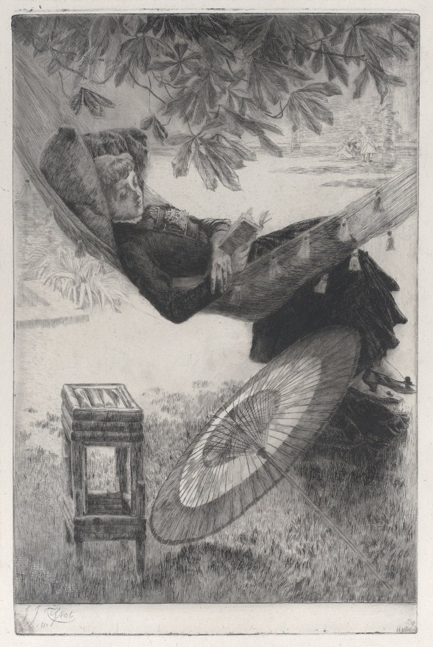 Hammock》，1880年。 作者 詹姆斯天梭