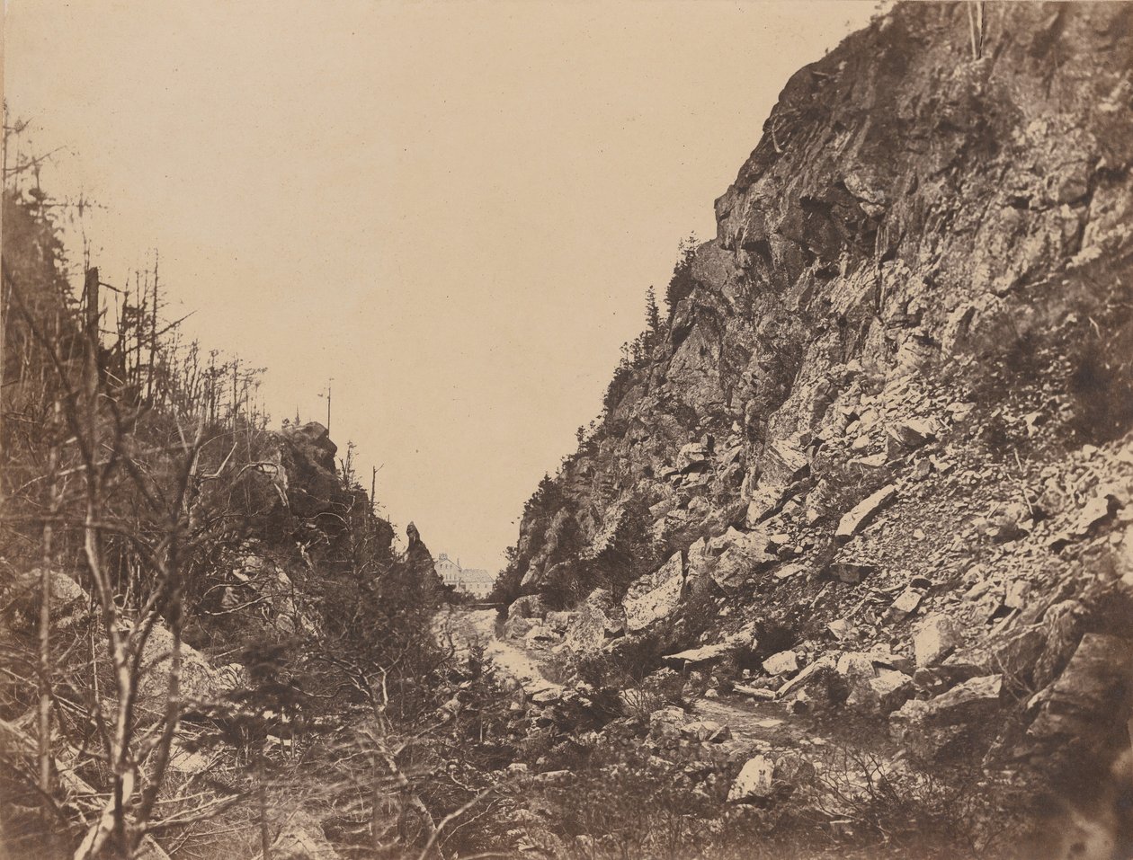 白山凹口的头，克劳福德的房子，1854年。 作者 詹姆斯·华莱士·布莱克