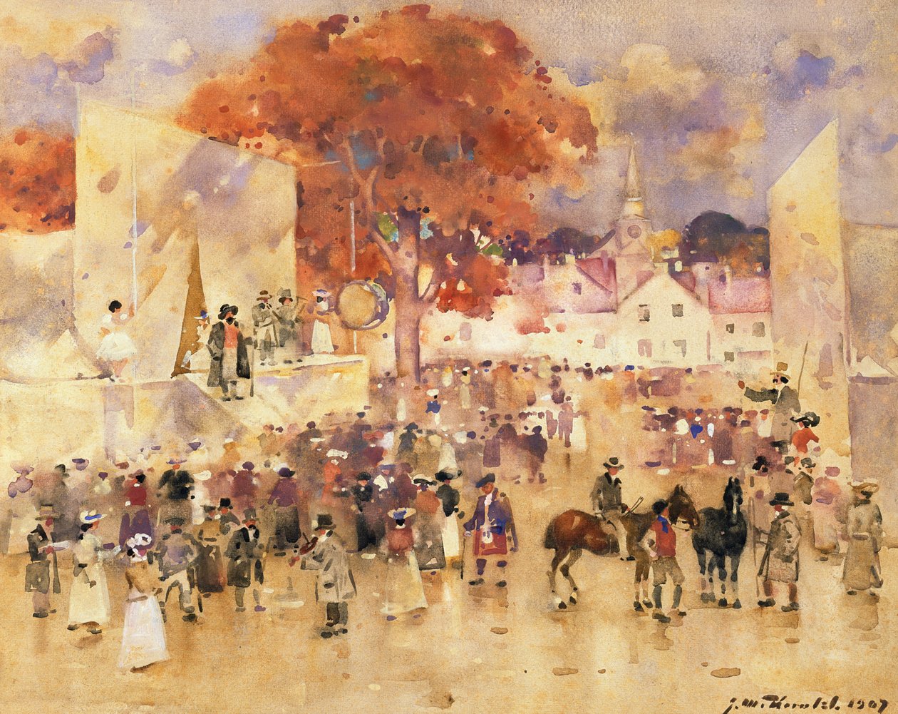 苏格兰博览会，1907年 作者 詹姆斯·沃特斯顿先驱报