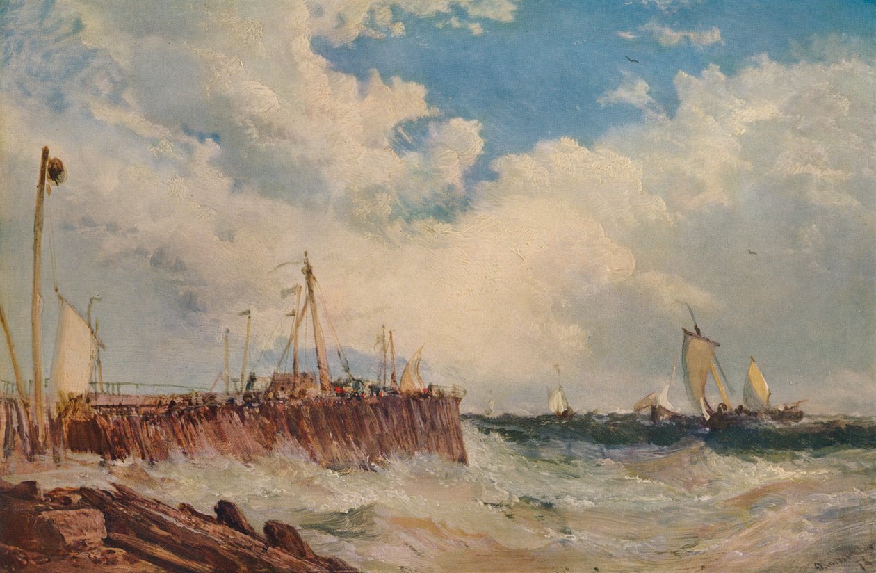 1876年在荷兰海岸，1938年 作者 詹姆斯·韦伯