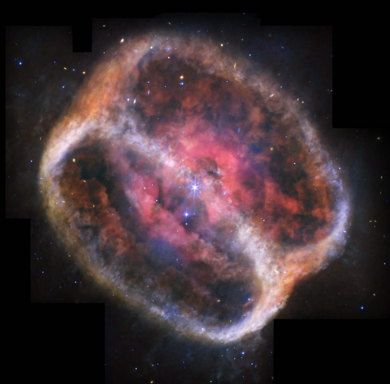 Dying Star 活力四射，全场瞩目 作者 詹姆斯韦伯太空望远镜 (NASA)