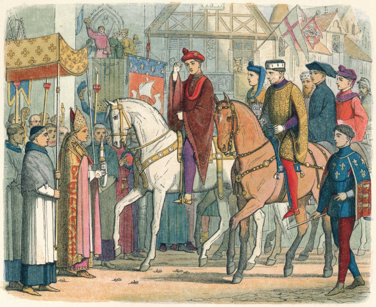 查尔斯和亨利受到神职人员的欢迎，1420年1864年 作者 詹姆斯·威廉·埃德蒙·道尔