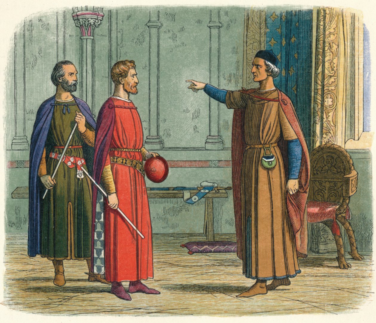 爱德华（Edward）威胁元帅（Lord Marshal），1297年1864年 作者 詹姆斯·威廉·埃德蒙·道尔