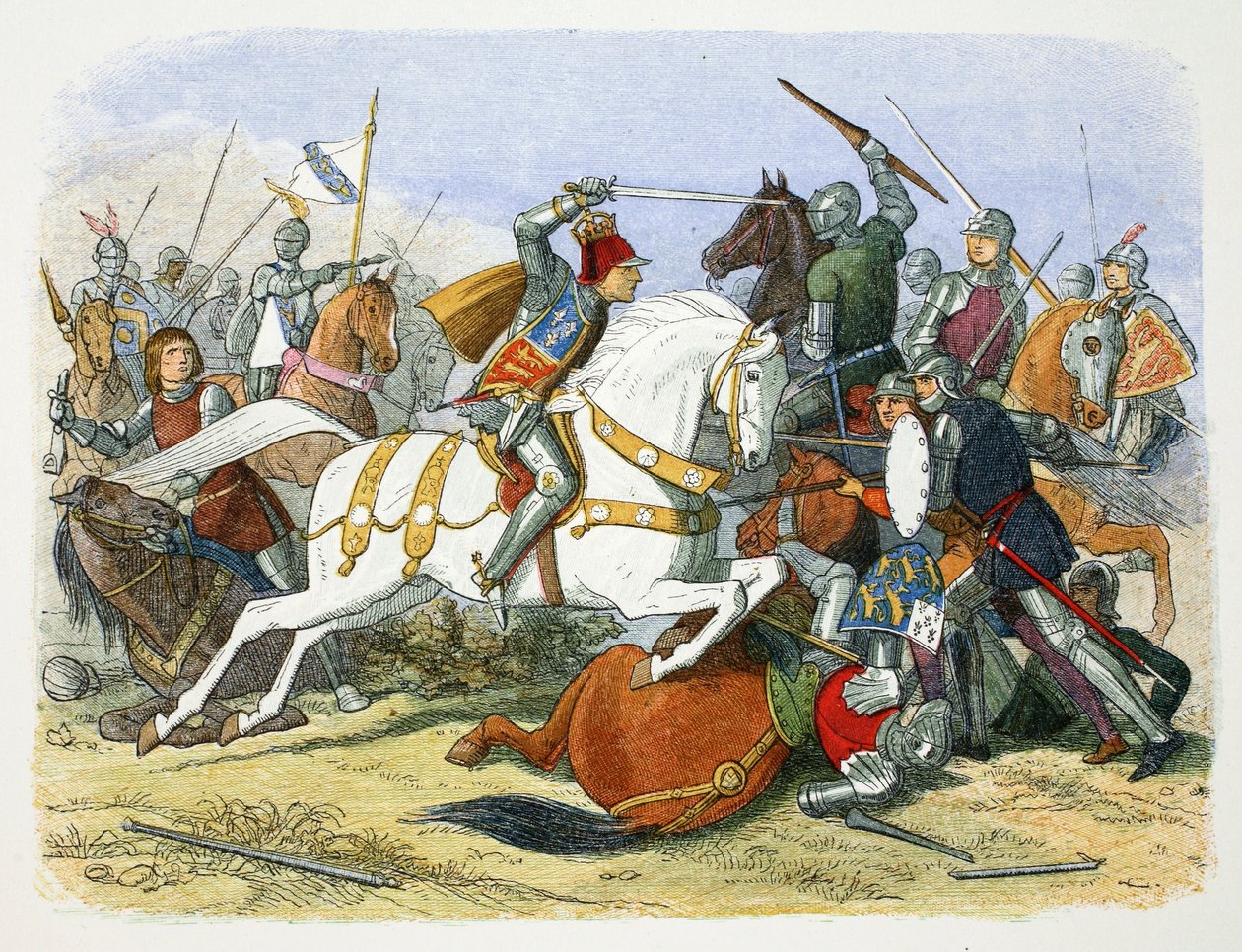 英国理查德三世在莱斯特郡博斯沃思战场上，1485年 1864年 作者 詹姆斯·威廉·埃德蒙·道尔