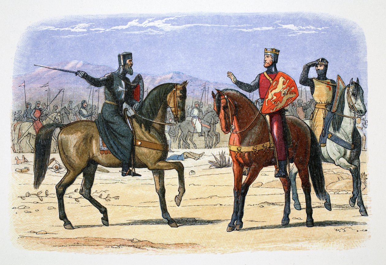英国的理查德一世和圣约翰大师，雅法，1191年1864年 作者 詹姆斯·威廉·埃德蒙·道尔