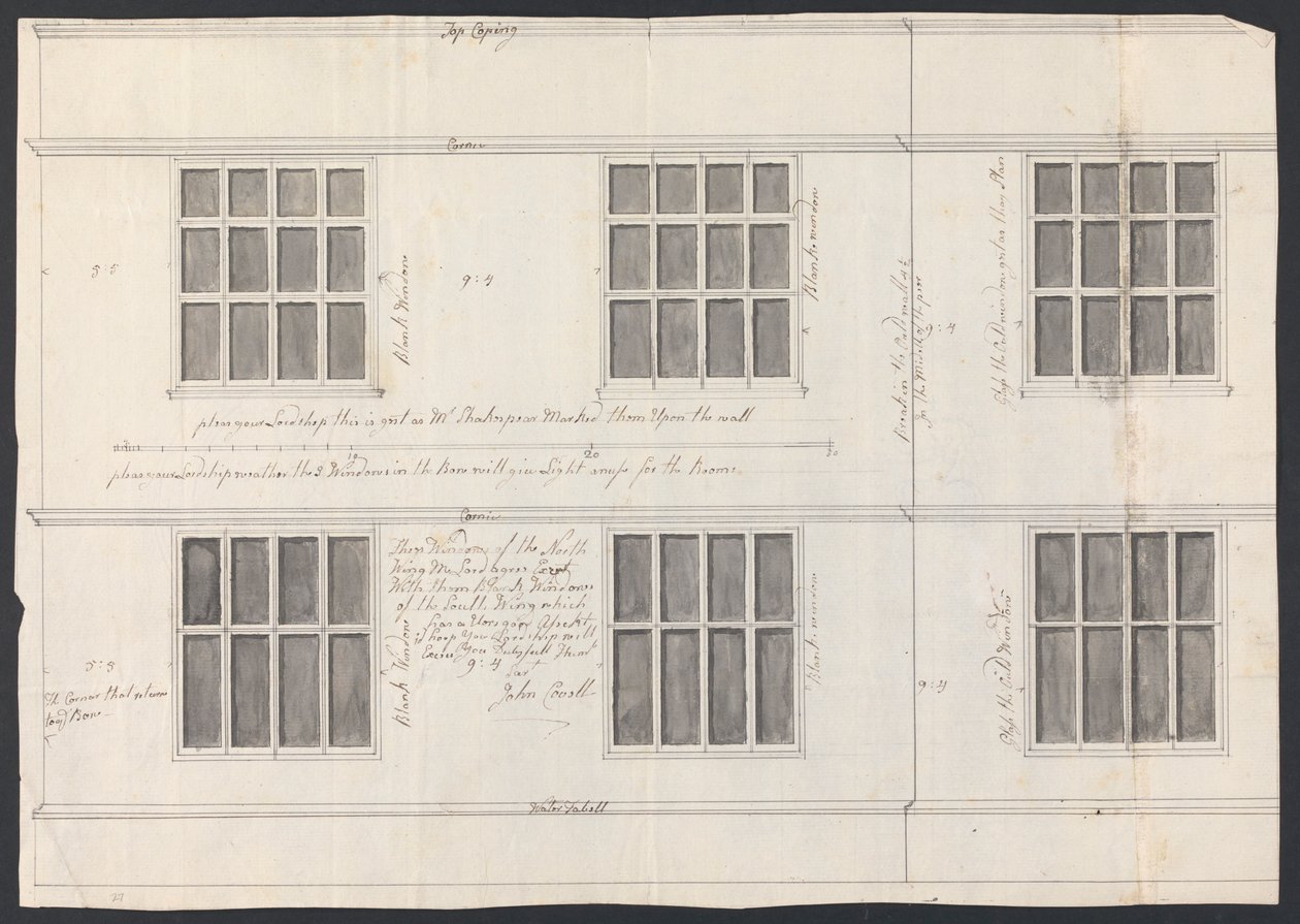 肯特郡 Cobham Hall：Windows 设计 作者 詹姆斯·怀亚特