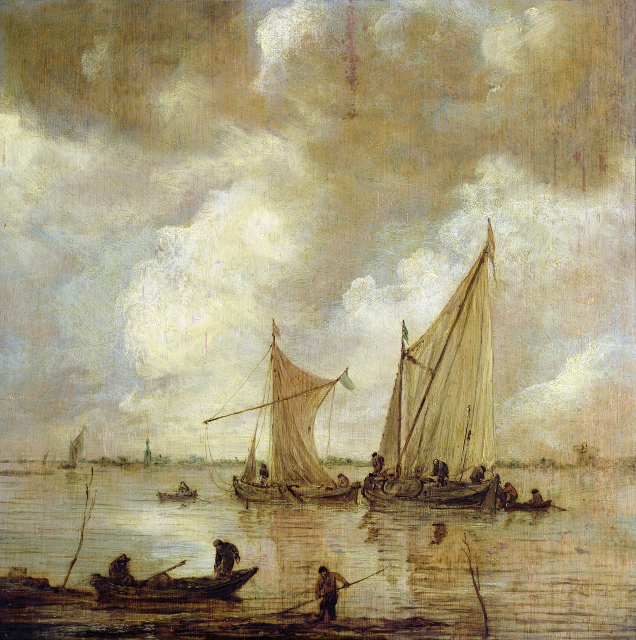风雨如磐的海景，1655年 作者 扬·约瑟夫斯·范·高恩