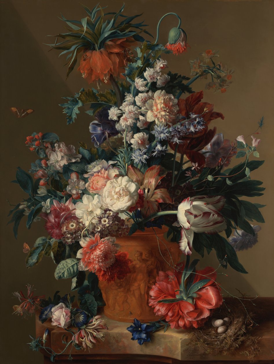 花瓶 作者 扬·范·休森（Jan van Huysum）