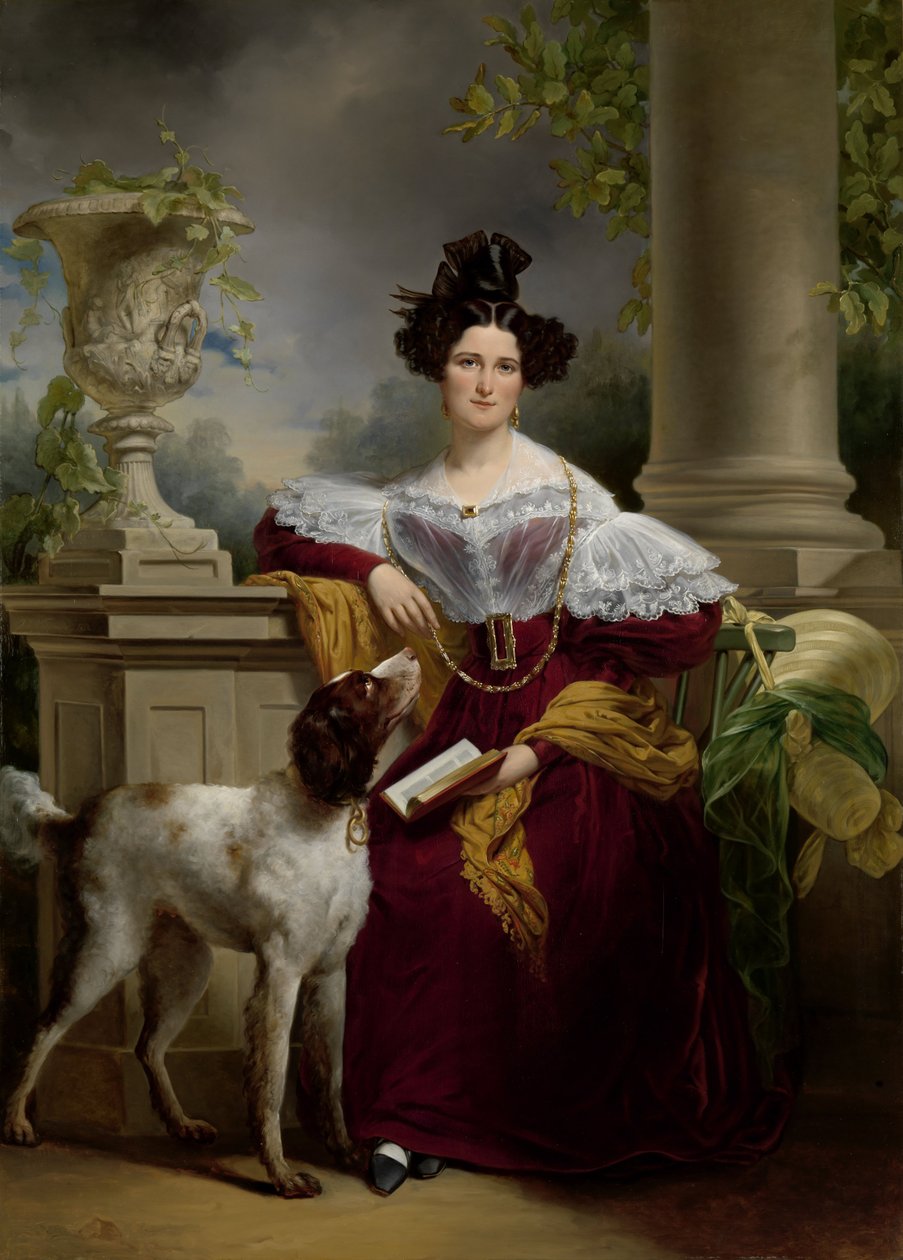 Provo Kluit-Assink女士布面油画206 x 149厘米19世纪 作者 扬·亚当·詹索恩·克鲁塞曼