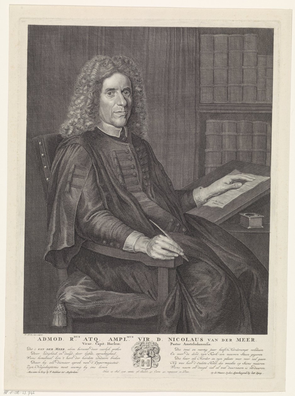 Nicolaas van der Meer的肖像 作者 扬·安西妮·考克斯（Jan Anthonie Coxie）