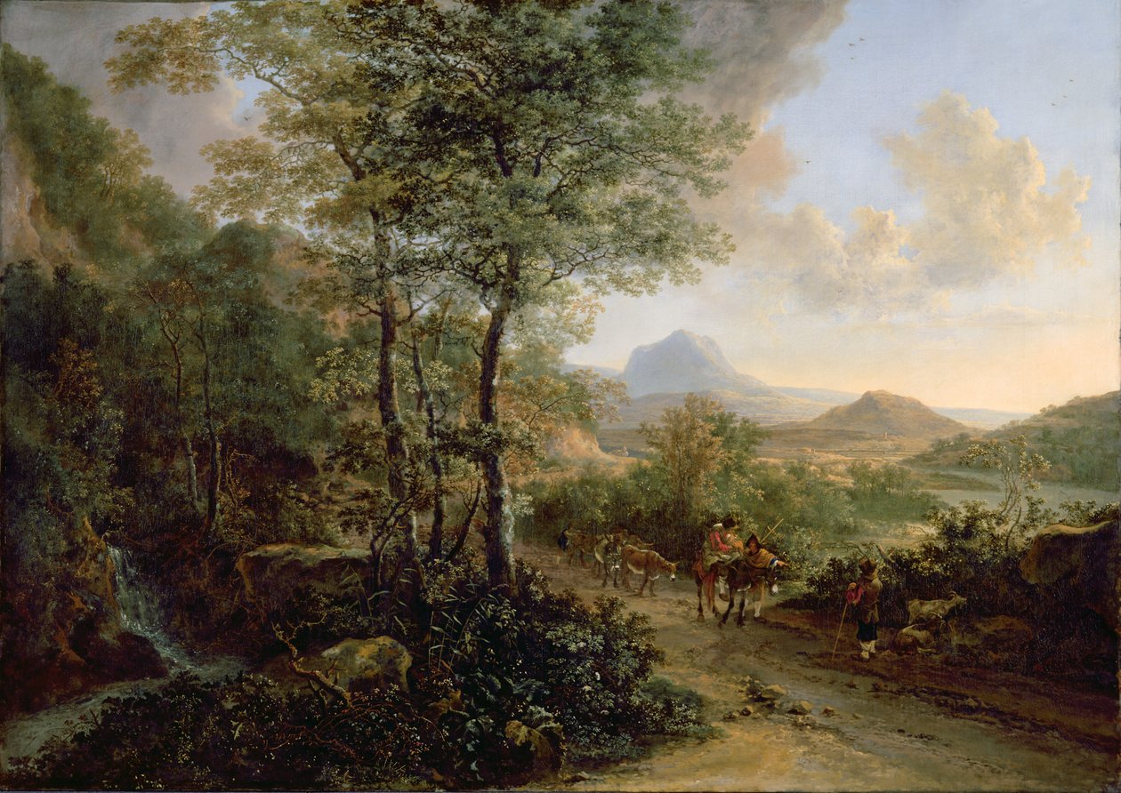 意大利风景，c.1637-41 作者 Jan Dirksz两者