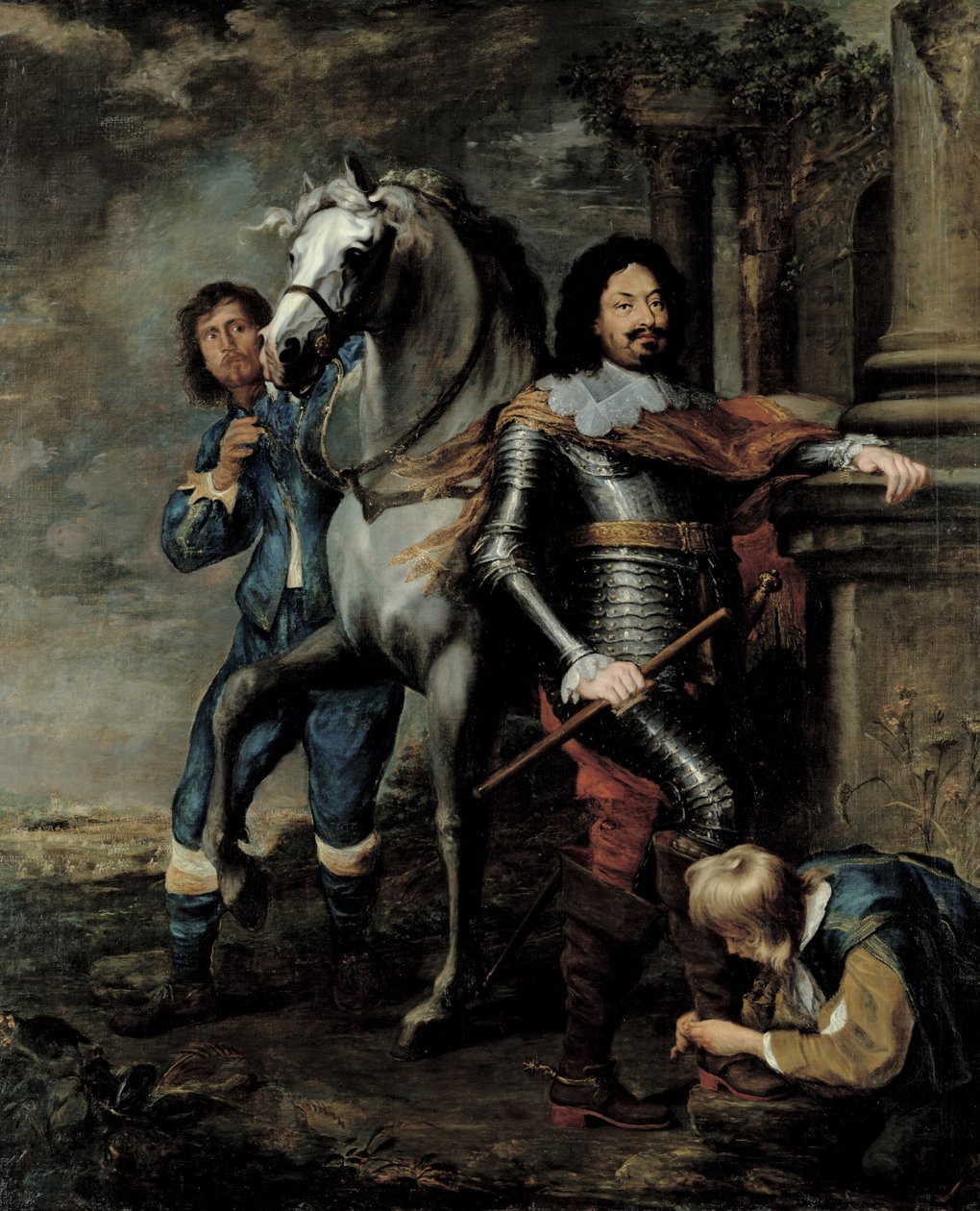 Ottavio Piccolomini将军（1600-56）阿马尔菲公爵的肖像 作者 格里特·范·洪特霍斯特