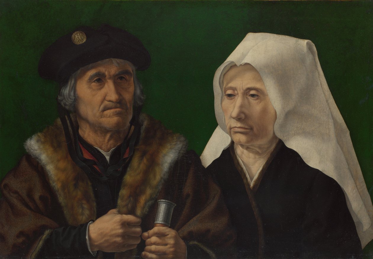 一对老年夫妇 作者 扬·高萨特（Jan Gossaert）