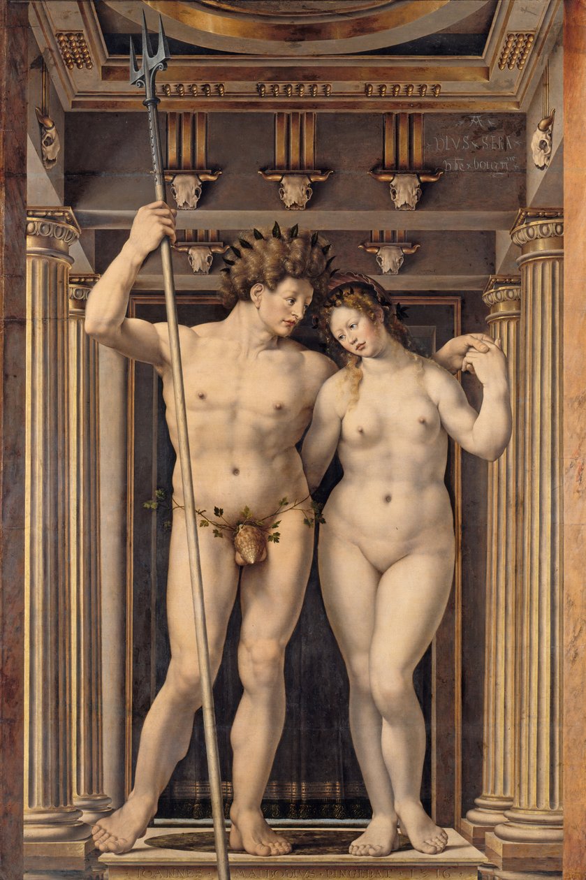 海王星和Amphitrite 作者 扬·高萨特（Jan Gossaert）
