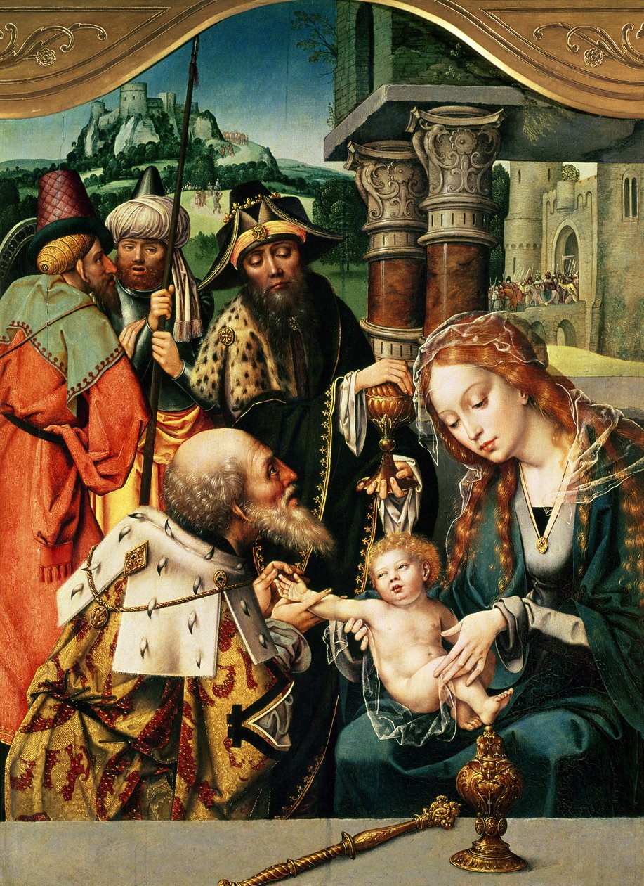 贤士的崇拜 作者 扬·高萨特（Jan Gossaert）