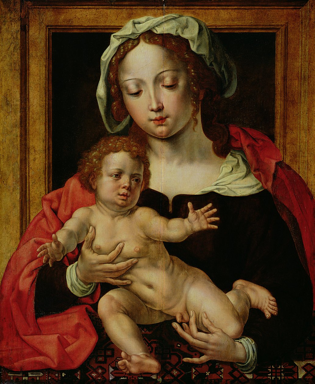 处女和儿童 作者 扬·高萨特（Jan Gossaert）