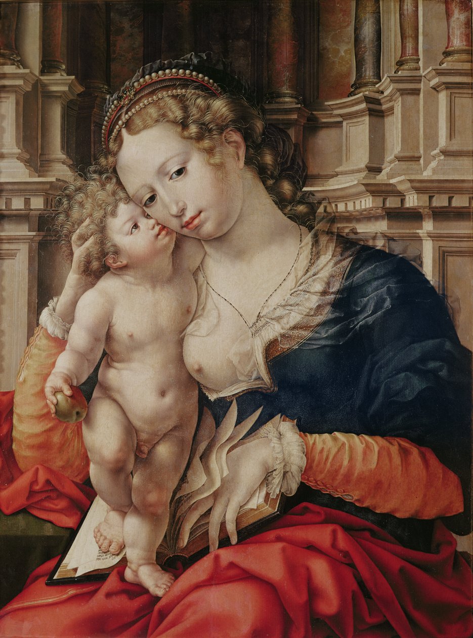 处女和儿童 作者 扬·高萨特（Jan Gossaert）