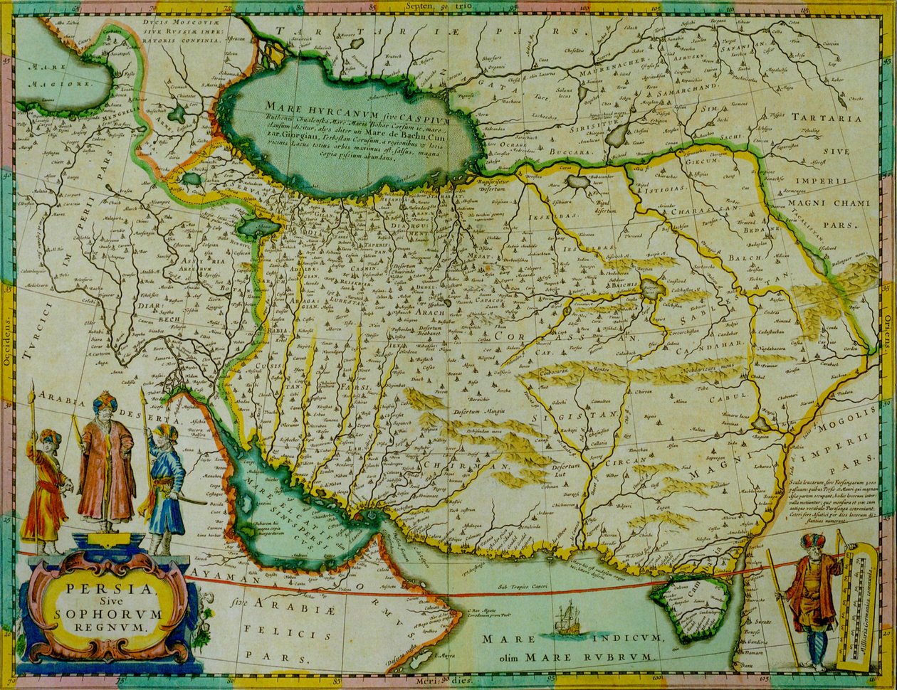 Jansson的波斯地图 作者 扬·詹森纽斯（Jan Janssonius）