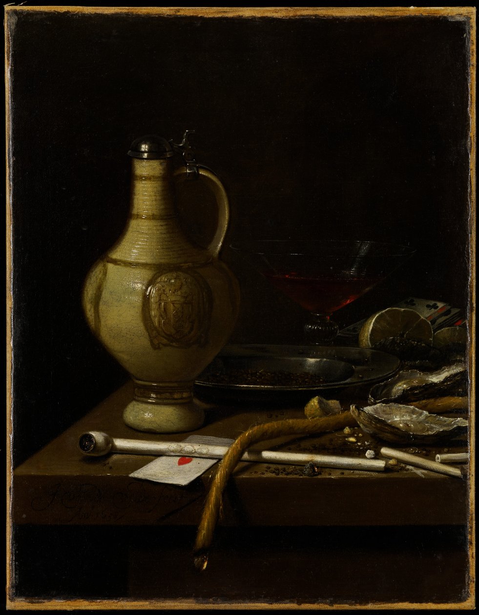 静物，1658年 作者 Jan Jansz。范德韦尔德
