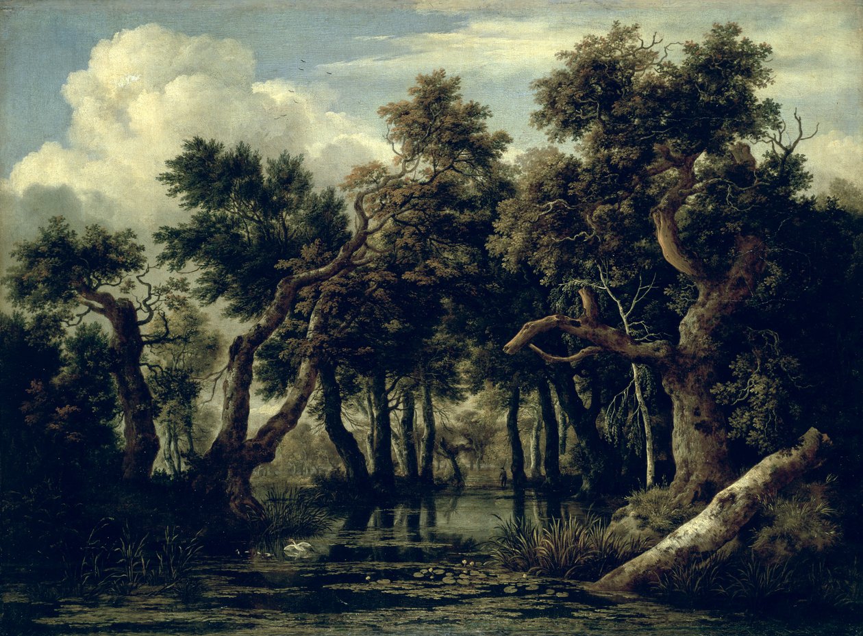 景观与橡树，1634年 作者 扬·约瑟夫斯·范·高恩
