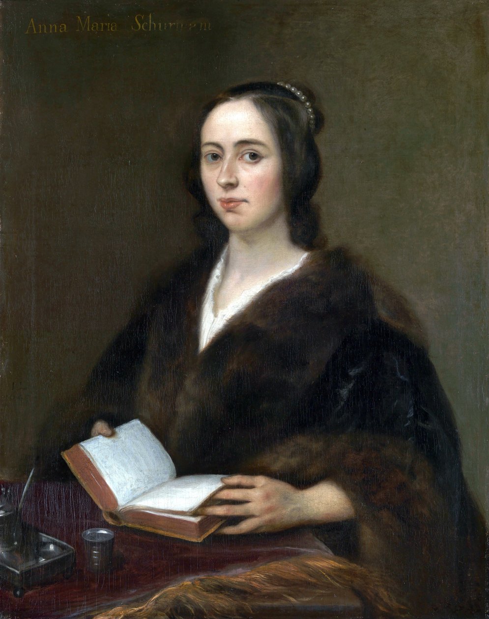 Anna Maria van Schurman的肖像 作者 扬·利文斯（Jan Lievens）