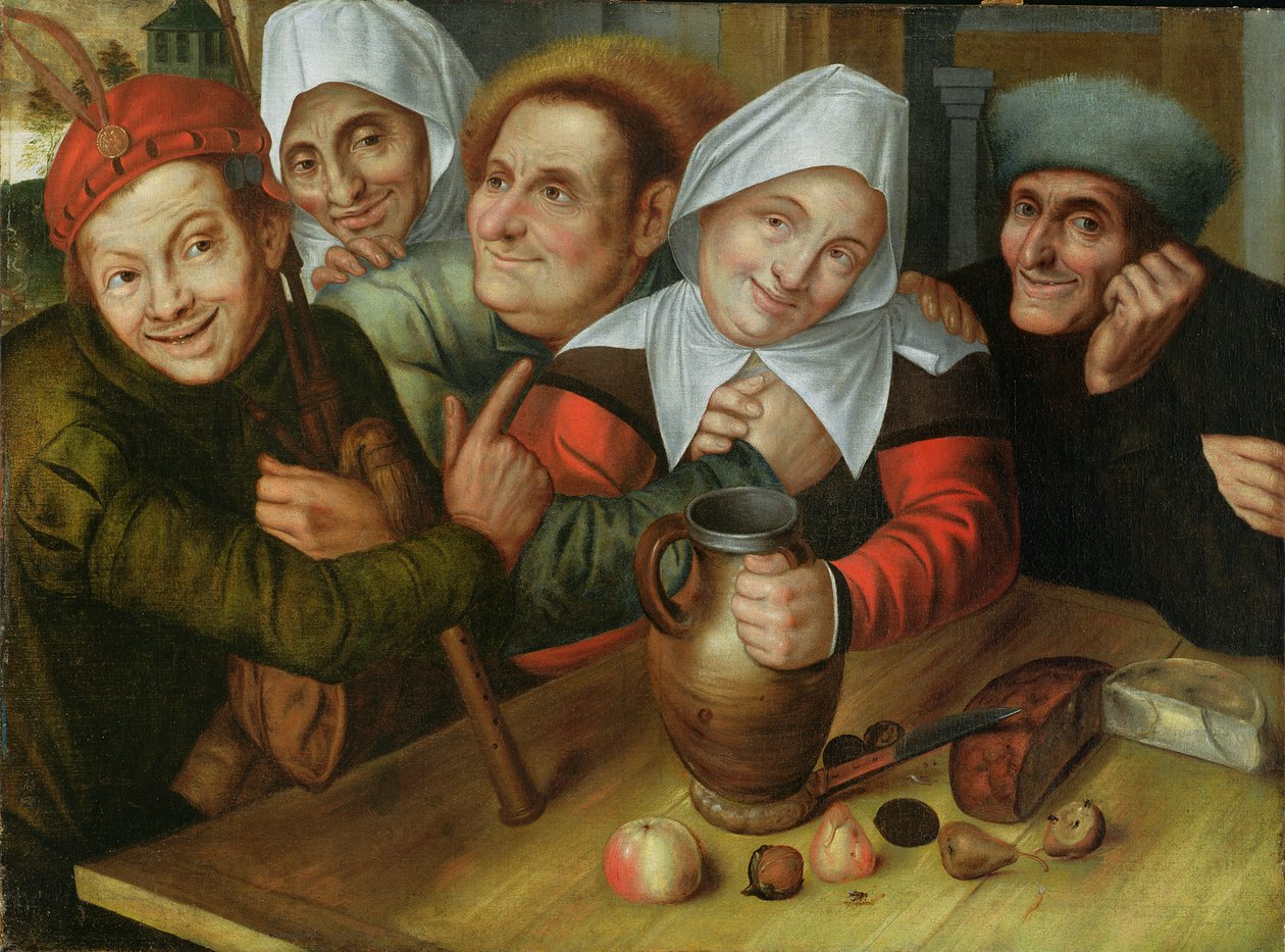 一个风流公司，c.1557 作者 Jan Massys或Metsys