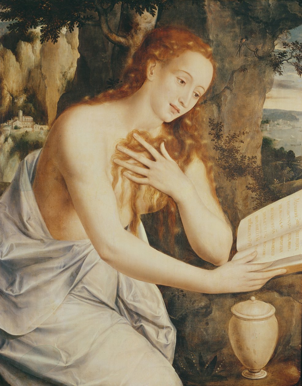 Mary Magdalene en Prayer（木油） 作者 Jan Massys或Metsys