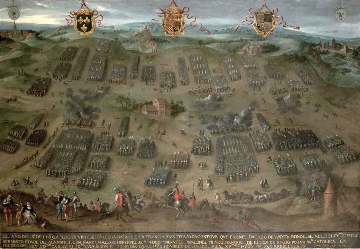 Moncontour战役，1569年10月30日，1587年 作者 简·斯内林克