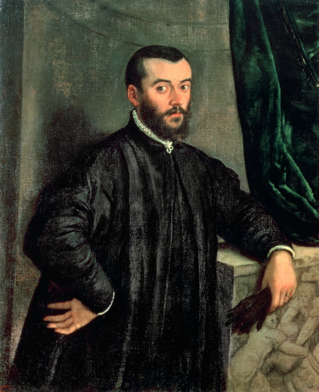Andrea Vesalius的肖像（1514-64） 作者 扬·斯蒂芬·范·卡尔卡尔