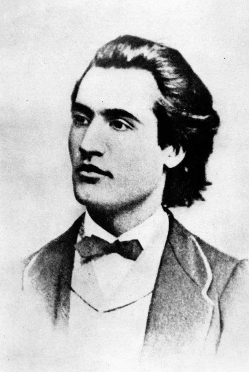 Mihai Eminescu，1869年 作者 扬·托马斯（Jan Tomas）