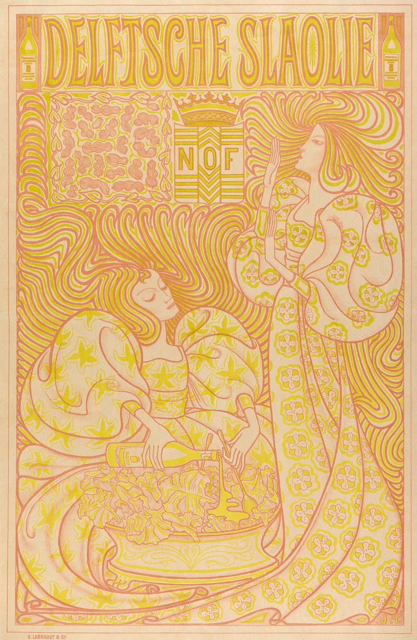 Jan Toorop，代尔夫特沙拉油，1895年 作者 扬·图洛普