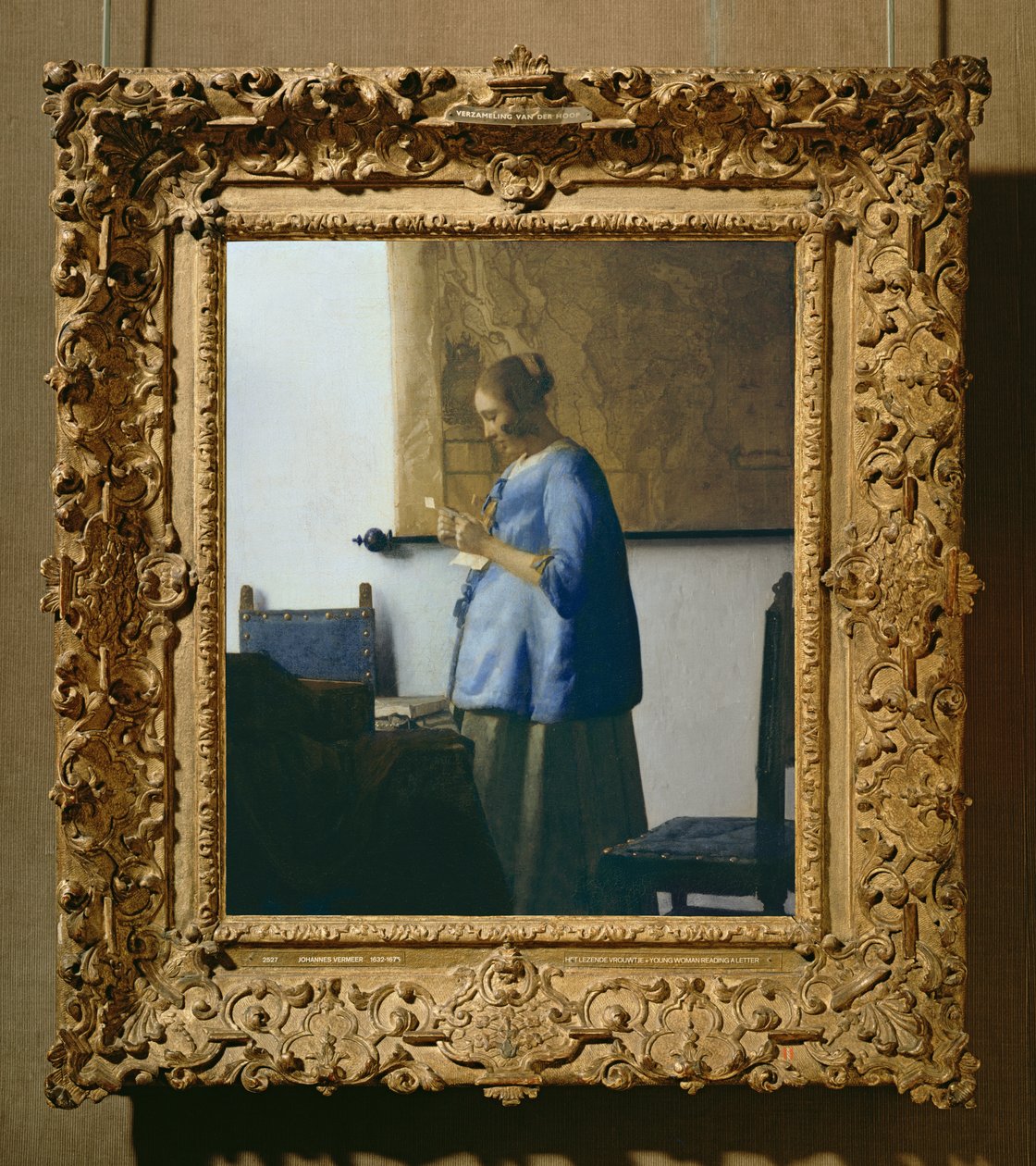 读信的妇女，c.1662-63 作者 扬·维米尔·范·代尔夫特