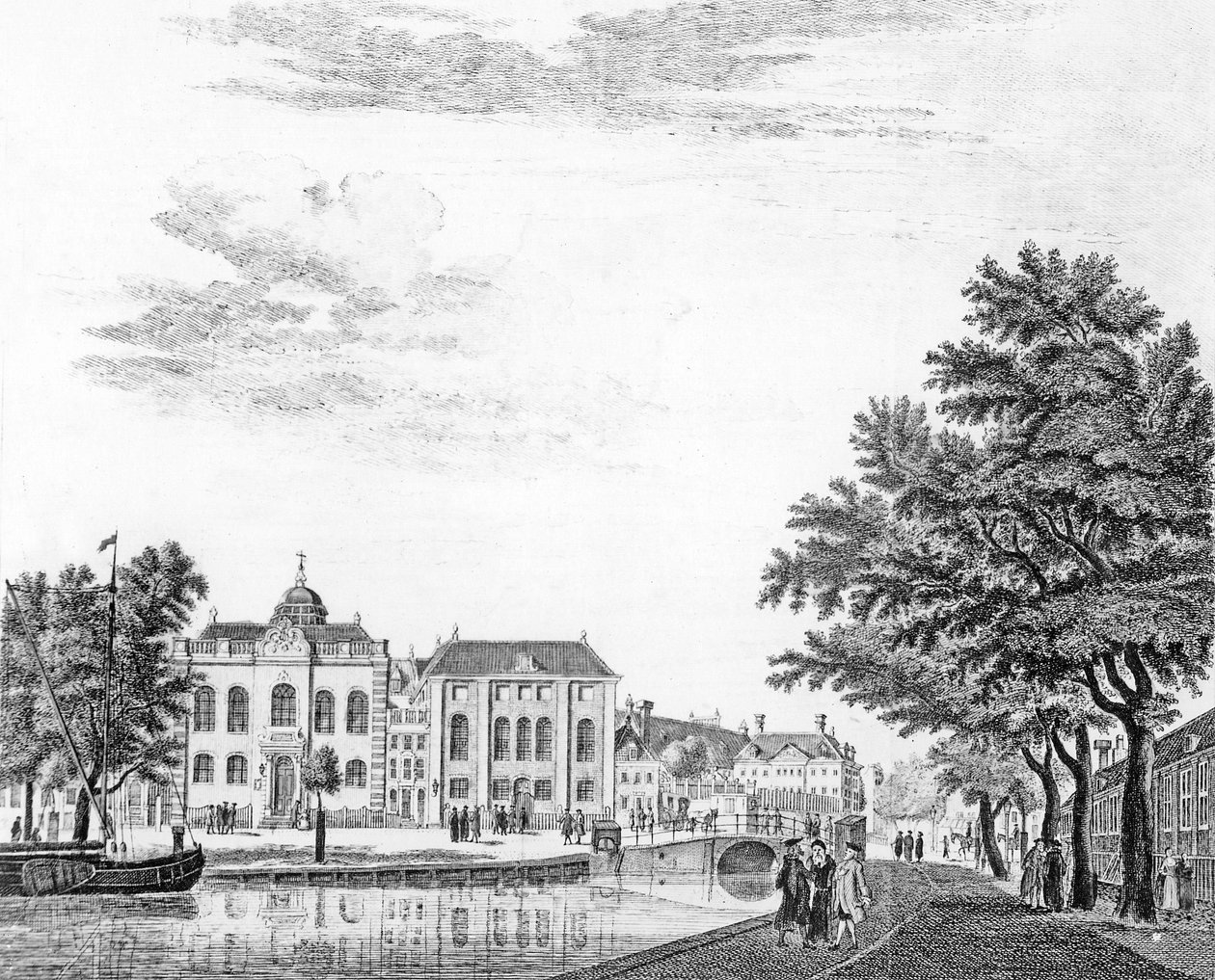 1765年荷兰阿姆斯特丹的两个德国犹太人大犹太会堂 作者 扬·德·贝耶尔
