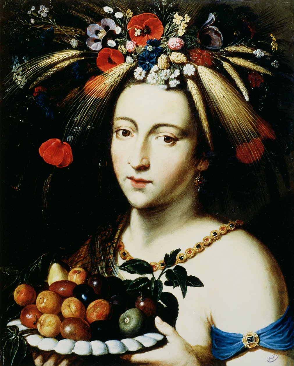 Ceres，丰富的女神，17世纪（铜上的油） 作者 扬·布鲁格（Jan Brueghel）