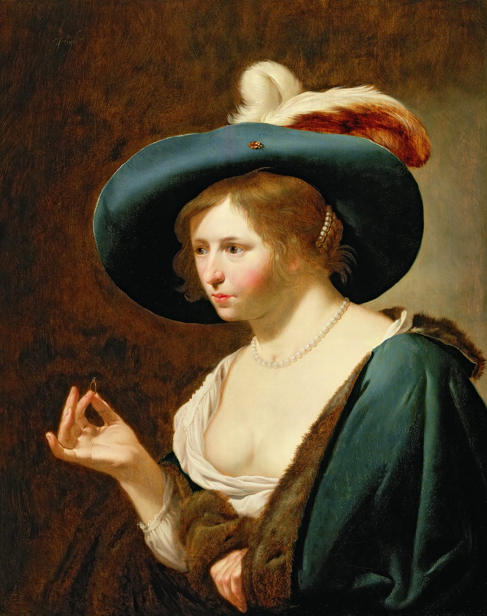 Betrothal：新娘，c.1630（对42407） 作者 Jan van Bijlert或Bylert