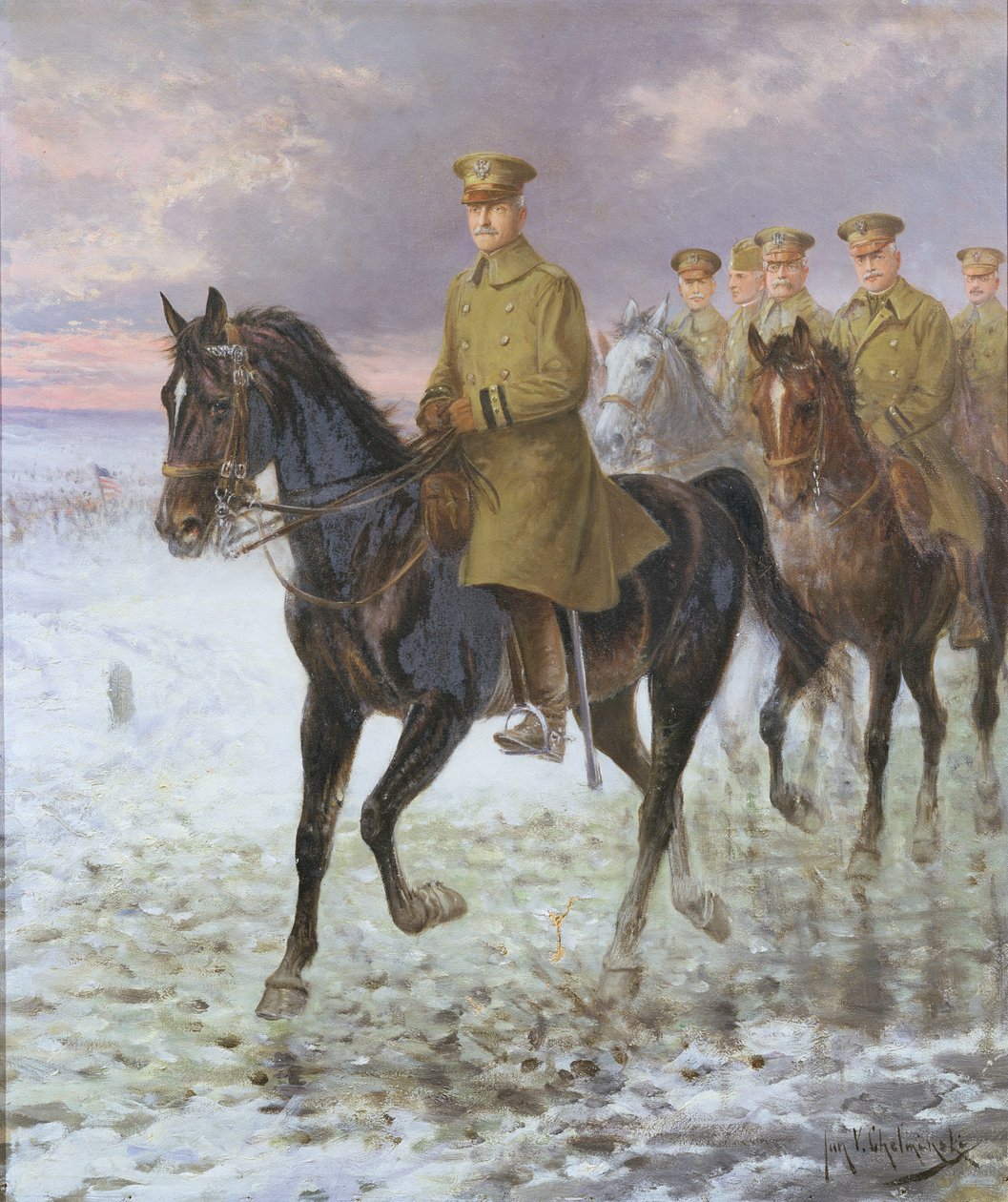 约翰·J·潘兴将军（1860-1948） 作者 扬·范·切尔敏斯基