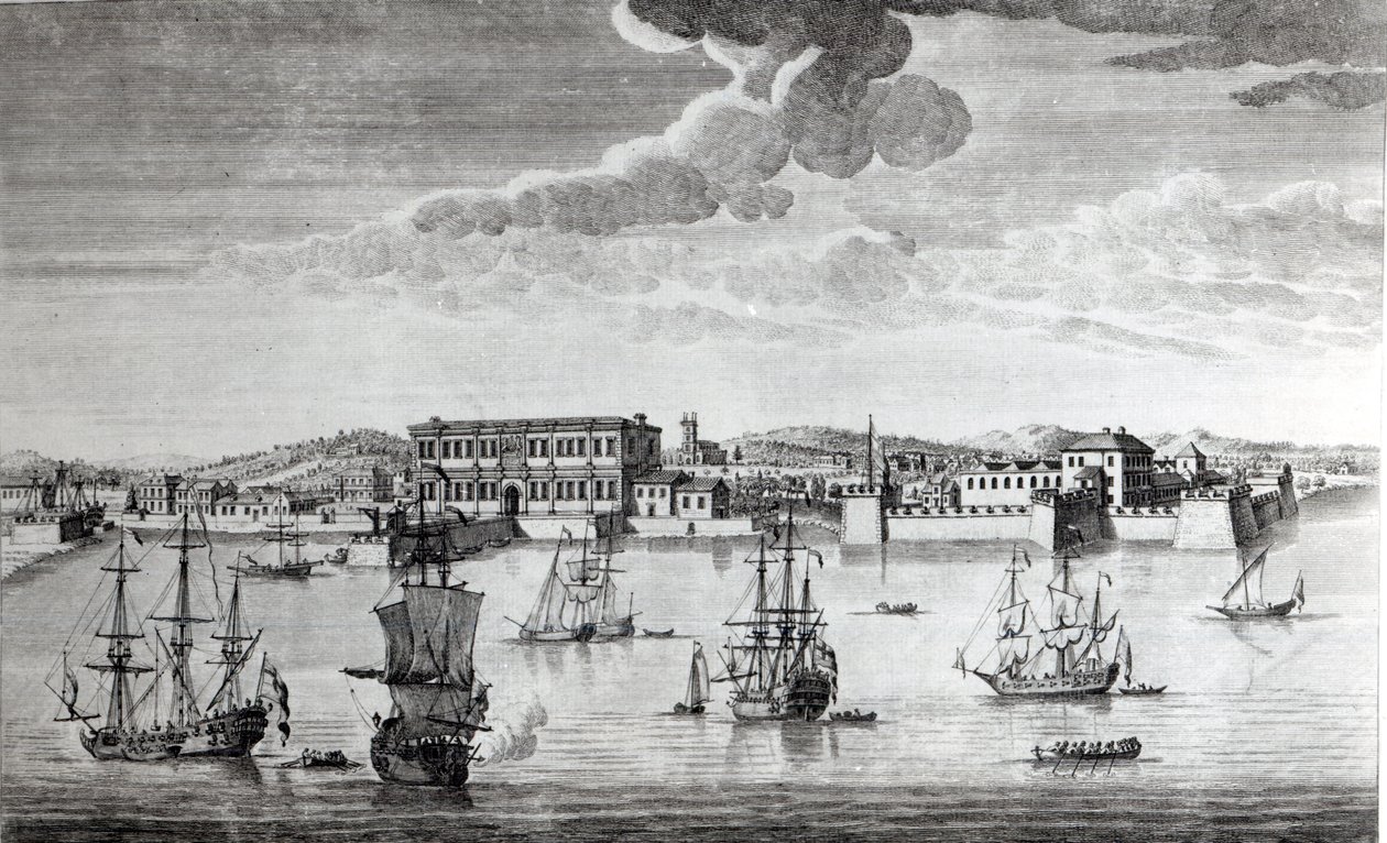 位于马拉巴尔海岸的孟买，属于1754年的英格兰东印度公司 作者 扬·范·瑞恩