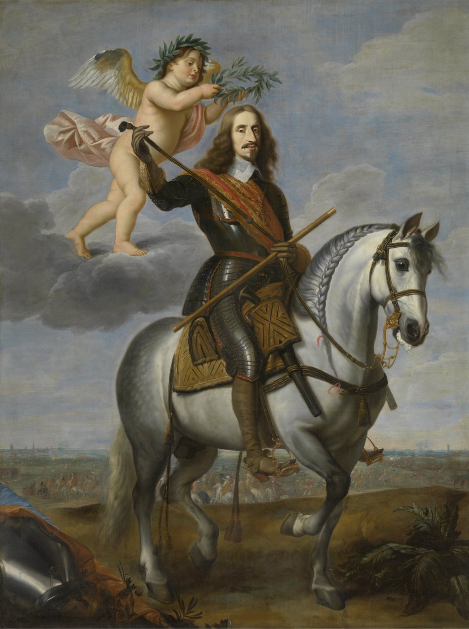 大公Leopold Wilhelm的骑马肖像（1614-1662） 作者 扬·范登·霍克