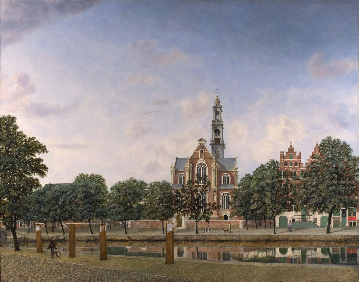 阿姆斯特丹Westerkerk的视图（约1660年） 作者 扬·范德·海登