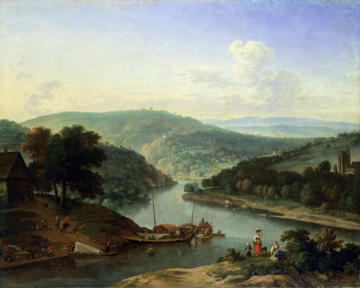 河景观，1697年 作者 扬·范德（Jan van der the Younger Meer）