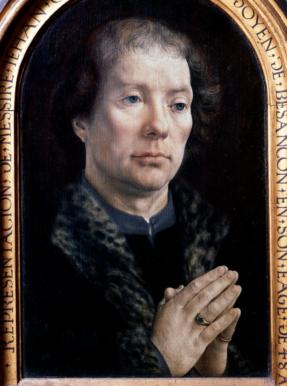Jean Carondelet (1469-1545) 的肖像，查理五世的顾问 Jan Gossaert dit Mabuse (1478-1536) (Ec. Flam.) 1517 年绘画 作者 一月（c.1472-c.1533）戈萨尔特