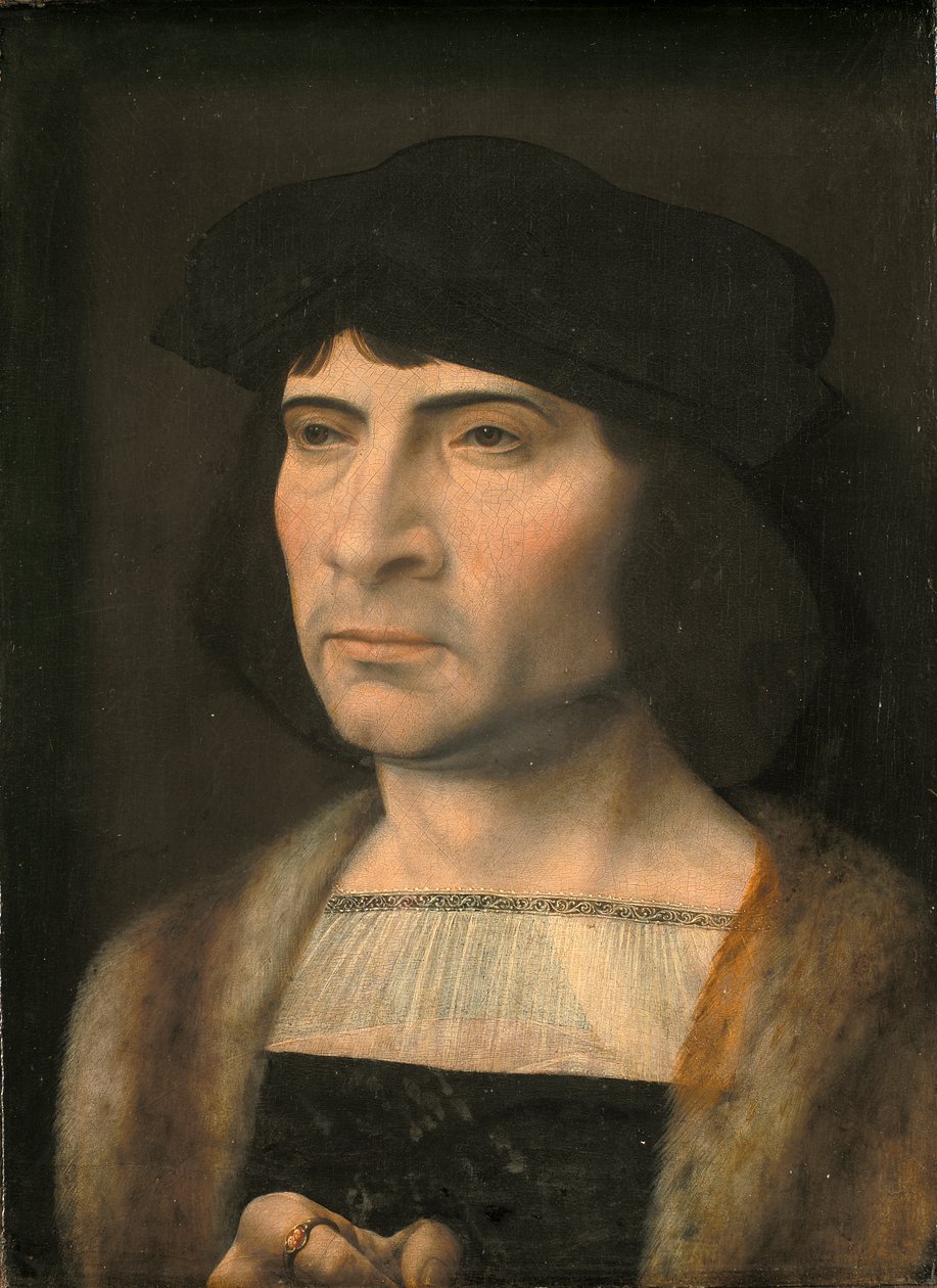 一个男人的肖像 作者 一月（c.1472-c.1533）戈萨尔特