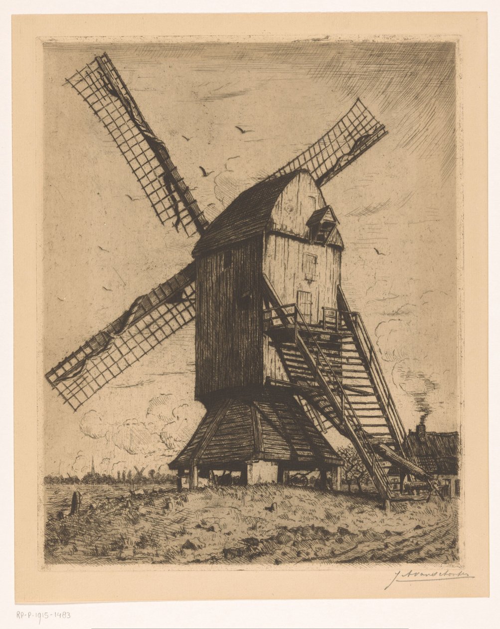痣 作者 Jan Antonius van Schooten（艺术家签名）