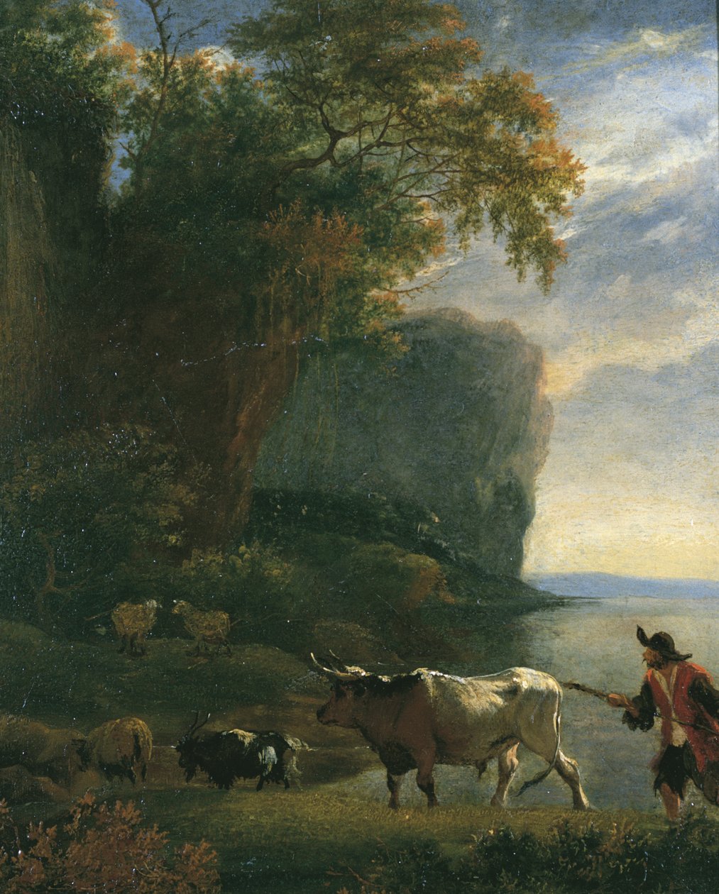 景观与Drover，c.1640s 作者 简·阿塞林