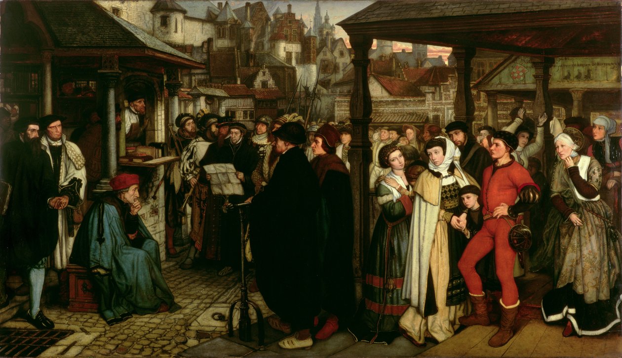 查理五世的诏书，c.1861 作者 1月8月Hendrik Leys